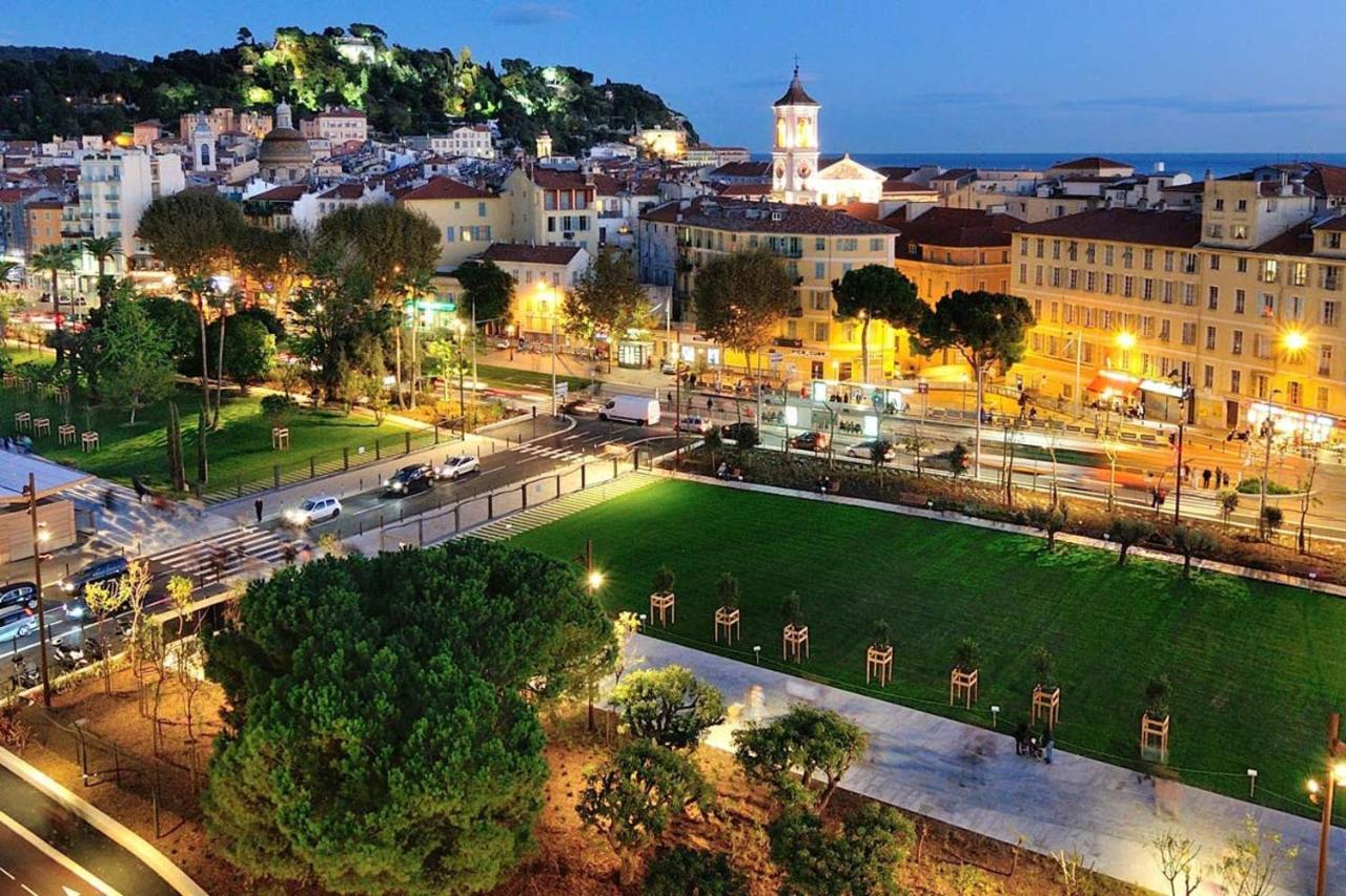 Plein Centre Appartement Climatise Et Spacieux Avec Grande Terrasse Sur Le Toit A Νίκαια Εξωτερικό φωτογραφία